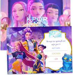 Προσκλήσεις Πάρτυ – Κ-pop Demon Hunters 6τμχ 98648 Bal-98648