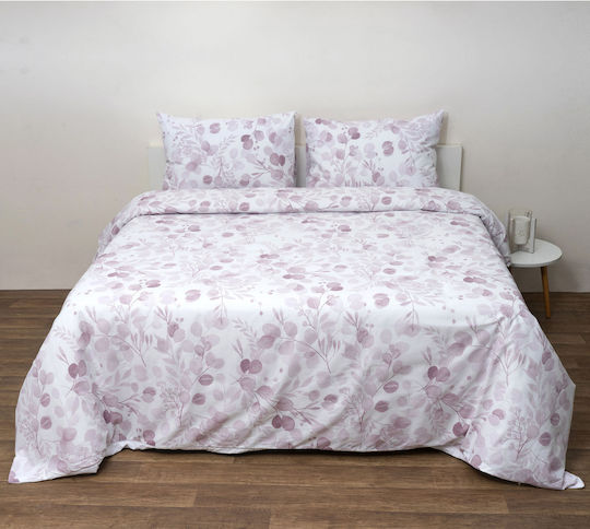 Anna Riska Semi Double Bed Sheet Set 180x270 cm Pink (3 pcs)