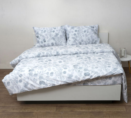 Anna Riska King Size Bed Sheet Set 280x270 cm Grey (2 pcs)