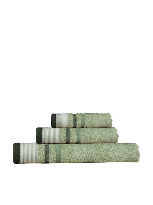Anna Riska Kleio Hand Towel 30x50 cm Sage 500 gsm