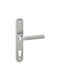 Best Design Interior Door Lever with Plate No4 Pair Matte Nickel