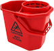IPC Pulex Plastic Bucket with 12 L Capacity Red