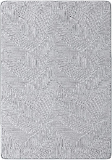 Chios Hellas Leaves Non-Slip Rectangular Rug Grey 140x200cm 31982-GREY