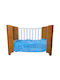 Anna Riska Fleece-Kuscheldecke und Wiegen-Decke Hellblau 80x100 cm
