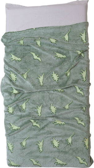 Anna Riska Fleece-Babydecke Fürs Kinderbett Grün 100 x 150 cm