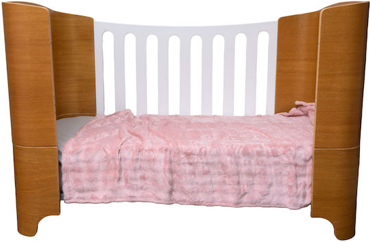 Anna Riska Babydecke Kinderbett Fleece Rosa 100x150cm
