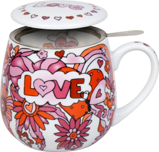 Konitz Friendship Love Tea Чаша от Порцелан с Капак 420ml