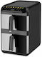 Air Fryer με Διπλό Αποσπώμενο Κάδο 10lt Μαύρο AD 6325