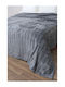 Anna Riska Fleece Single Blanket 150x210cm Dark Grey