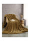 Rythmos Sherpa Double Blanket 220x240cm Gold