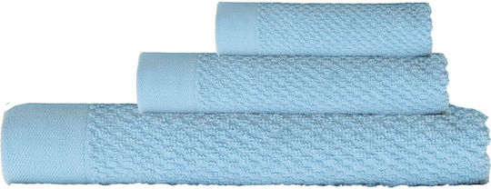 Anna Riska Face Towel 50x90cm Light Blue Weight 500g/m²