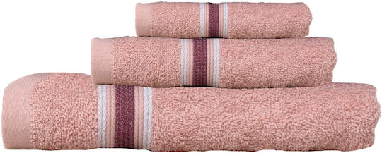 Anna Riska Bath Towel 70x140cm Dusty Pink Weight 450gr/m²