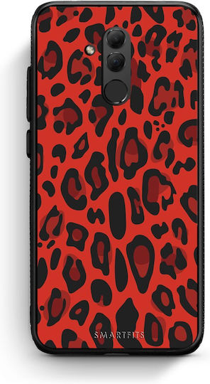 Smartfits Animal Rote Leopard Handyhülle für Huawei Mate 20 Lite