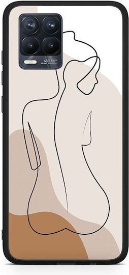 Smartfits Lineart Frau Hülle für Realme 8/8 Pro