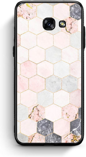 Smartfits Marble Hexagon Roz Samsung Galaxy A5 2017 Husă