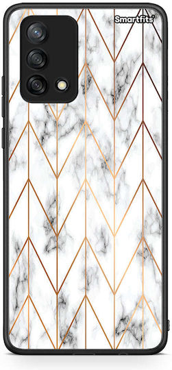 Smartfits Marble Gold Geometric Oppo A74 4g Θήκη