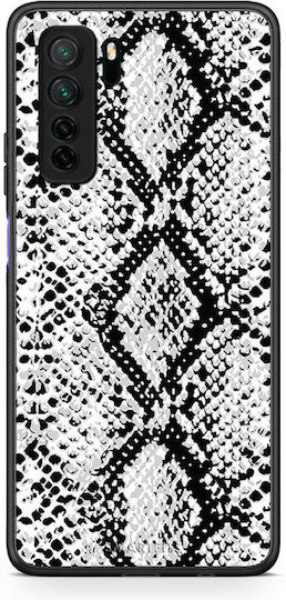 Smartfits Animal бял змийски калъф за Huawei P40 Lite 5G