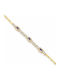 Ios Women's Rosette Bracelet in Gold-Plated Silver with Zircon 19cm