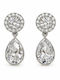 925 Silver Dangle Earrings with Zircon Skcm010