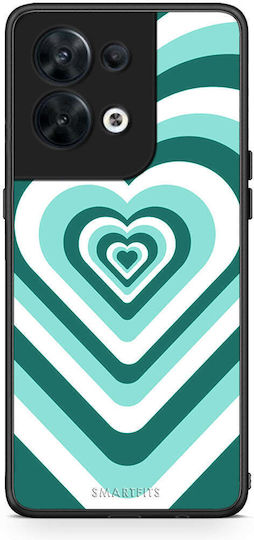 Smartfits Green Hearts Oppo Reno8 5g Θήκη