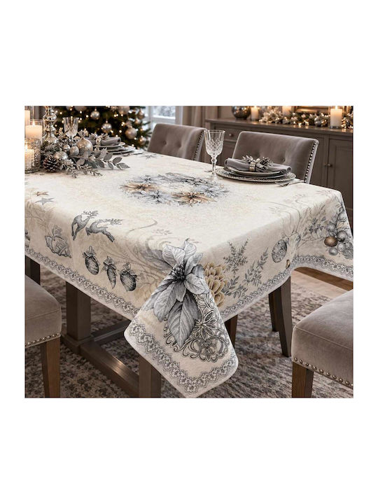 Linea Home Коледна Текстилна Покривка за Маса С...
