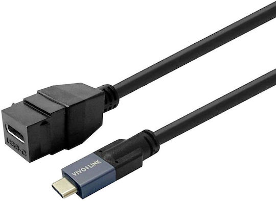 Vivolink Usb-c Male To Female 2m Usb3.2 Supports 20 Gbps Data