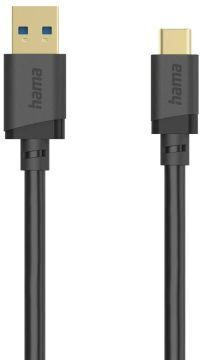 HAMA USB 3.2 Кабел USB-C мъжки – USB-A Черен 0,25 m 00202004