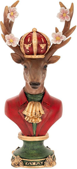 Christmas Deer Figure Red 34 cm High