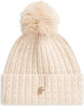 Tommy Hilfiger Unisex Strickmütze in Beige