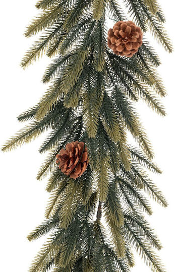 Künstliche Weihnachtsgirlande aus Kunststoff, Grün, 270 cm,
