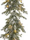 Beleuchtete Weiße Weihnachtsgirlande 270 cm