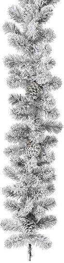 Schneebedeckte Weihnachtsgirlande 300 cm