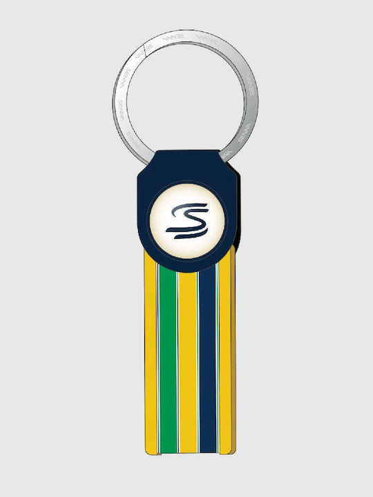 Ayrton Senna Keychain Stripe Blue 2026