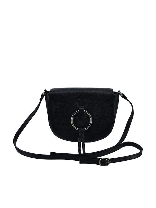 Women's Leather Shoulder / Crossbody Bag Black