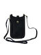 Black Leather Women's Mobile Phone Pouch