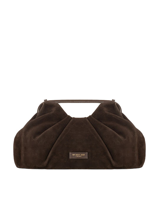 Women's Suede Envelope Bag Brown