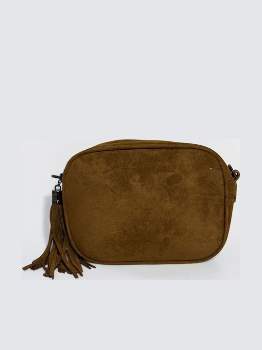 Aurora Women's Crossbody Bag Suede Brown