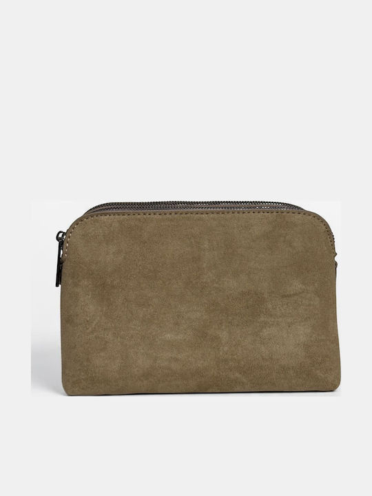 Armonia Women's Suede Crossbody Bag Beige