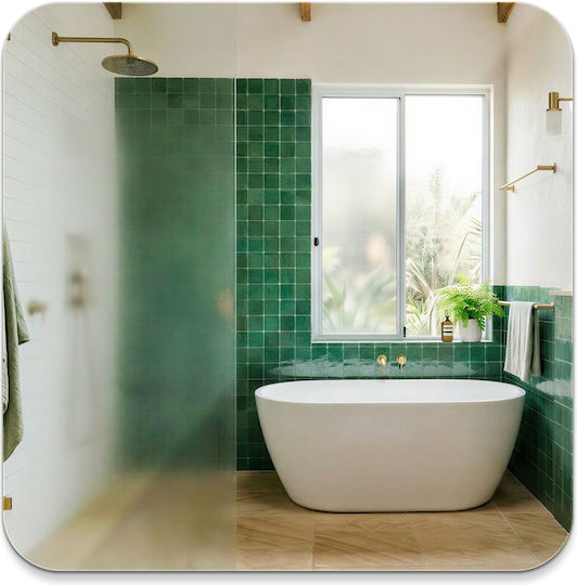 Tulup Wall Mirror with Frame 50x50cm