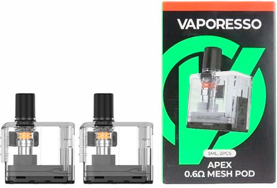 Vaporesso Apex Ανταλλακτικά Pods 2τμχ 5ml με Αντίσταση 0.6ohm