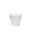 Set of 10 Pcs – White Plastic Flower Pot Doniczka Irys Ø15x13cm 09-250 White