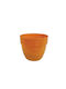 Set of 10 Pieces – Orange Plastic Flower Pot Orchidea Nowa Φ12x10cm 09-540 Orange