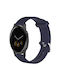 Garmin Vivoactive 4s 18mm Каишка За Часовник Силиконова С Диамантена Текстура Синя