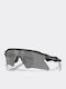 Radar Ev Heater Unisex Sunglasses with Black Horn-Rimmed Frame and Grey Lens