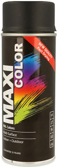 Maxi Color Lackierspray RAL 9005 Tiefschwarz Matt 400 ml Metall Holz & Kunststoff