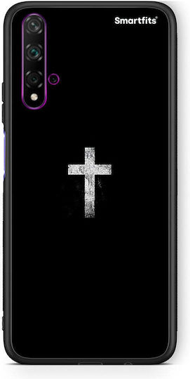 Smartfits Бял кръст Калъф за Huawei Nova 5T Honor 20