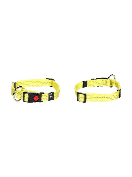 Flamingo Dog Collar Len Fluo Yellow 30-45cm 15mm