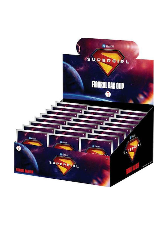 Supergirl 3D Ключодържатели и щипки за чанти Серия 1 Дисплей Комплект 24 Бройки