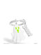 Chocli Метален ключодържател Metal Keyring Ghost