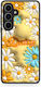 Smartfits Bubble Daisies Hülle für Samsung Galaxy S24 FE